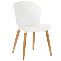Frida Silla De Concha Blanca/Natural