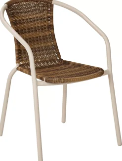 Gerona Silla Apilable Arena + Natural