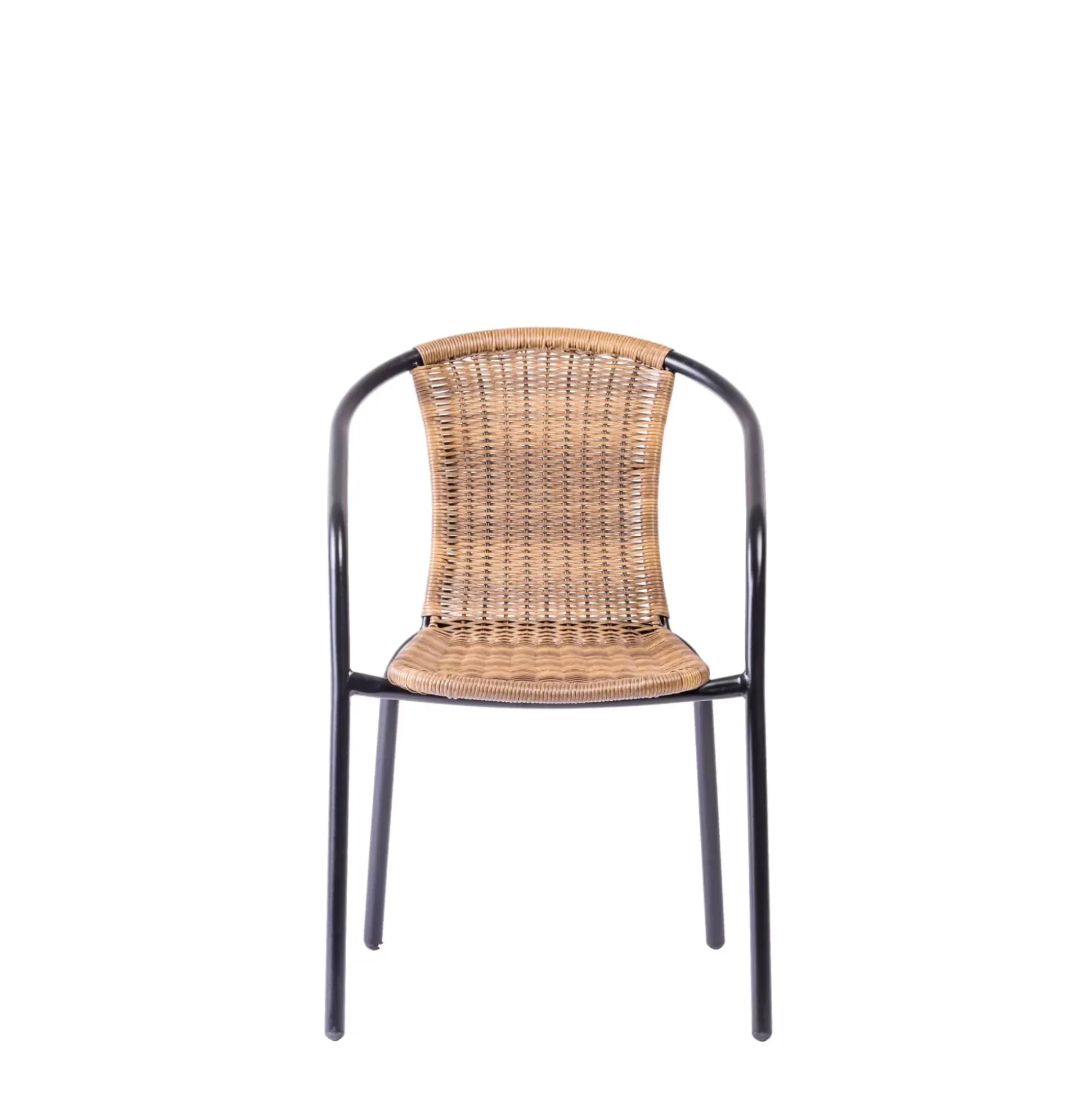 Gerona Silla Apilable Negro, Natural