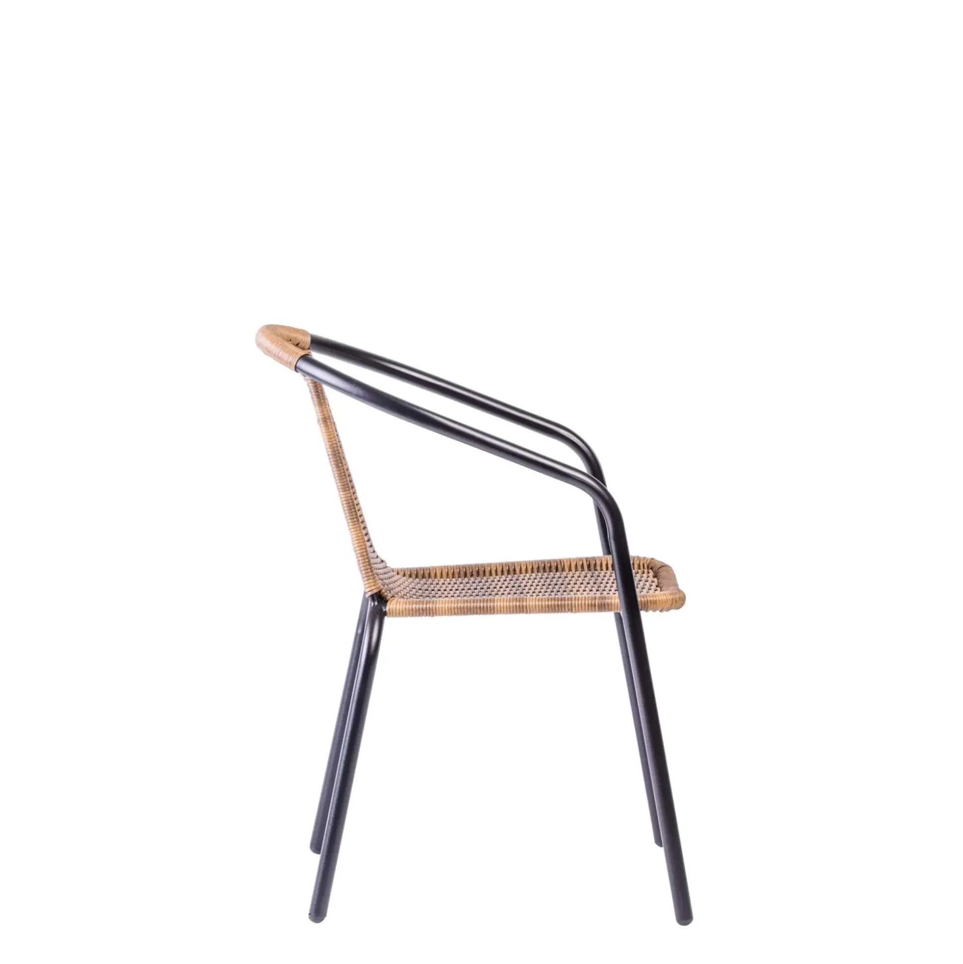 Gerona Silla Apilable Negro, Natural