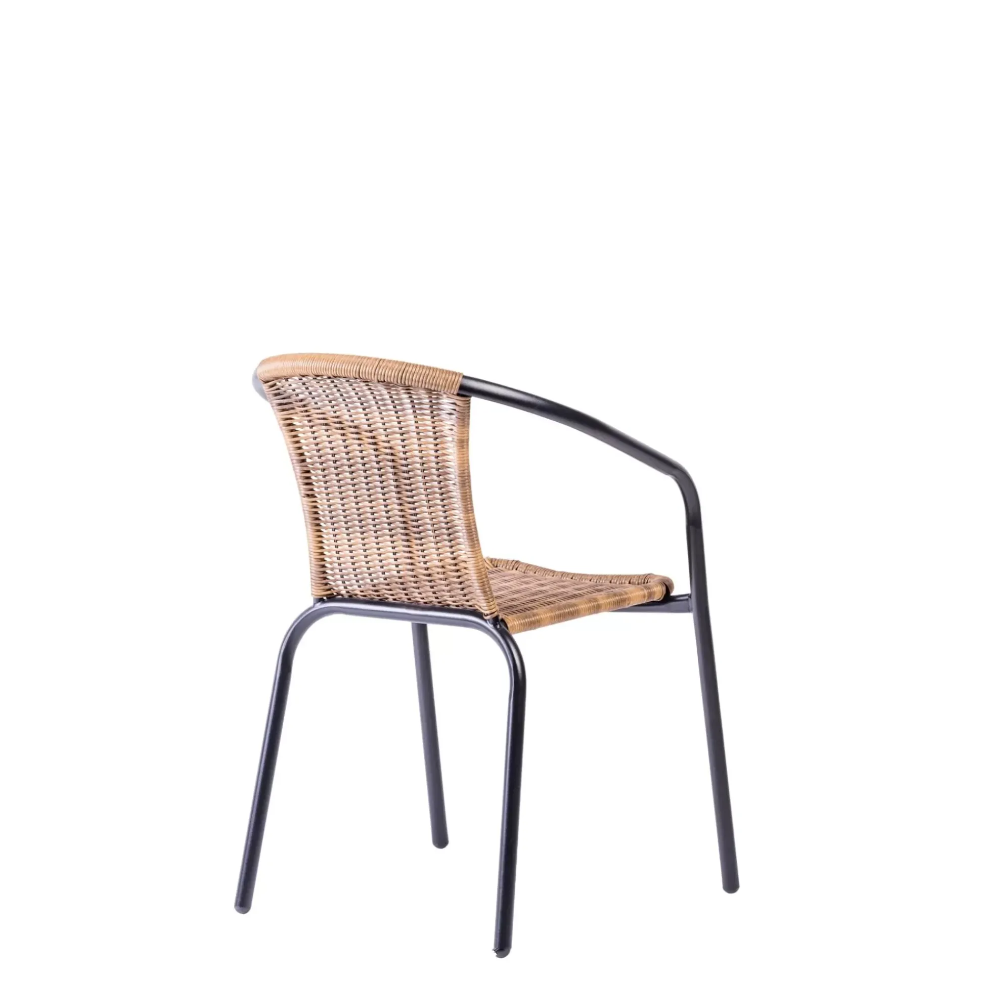 Gerona Silla Apilable Negro, Natural