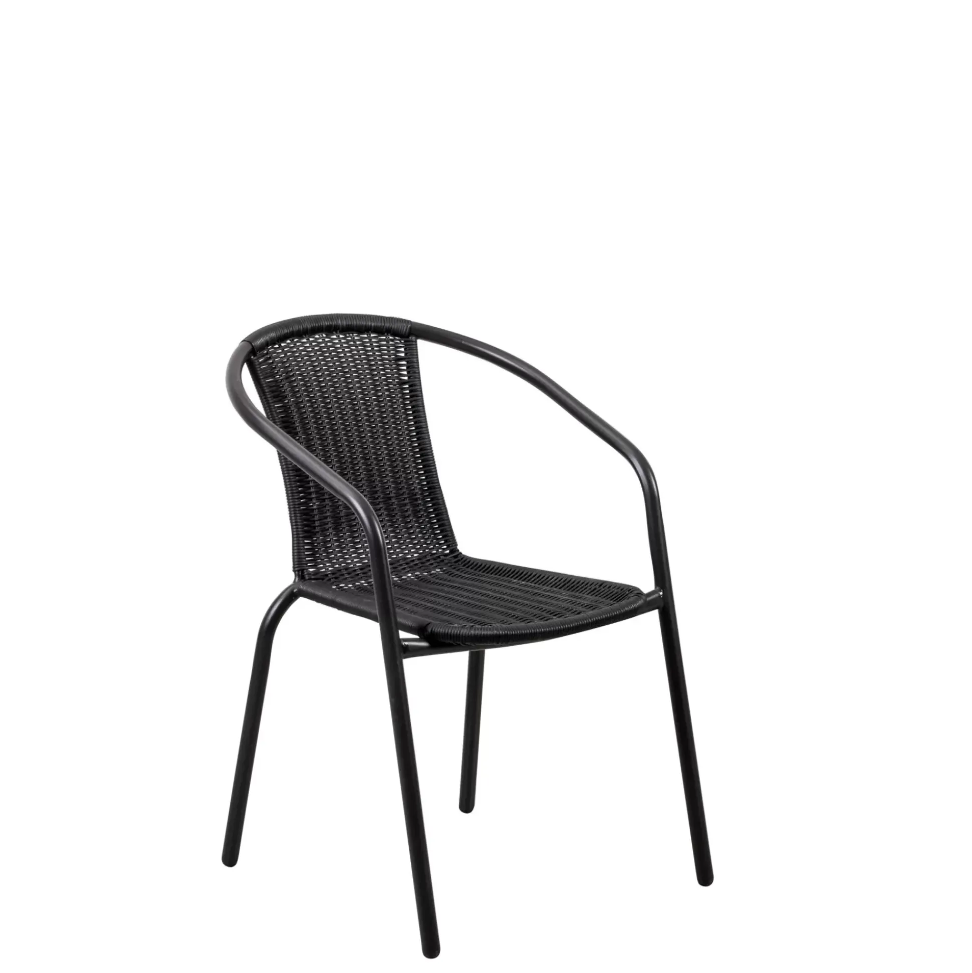 Gerona Silla Apilable Negro