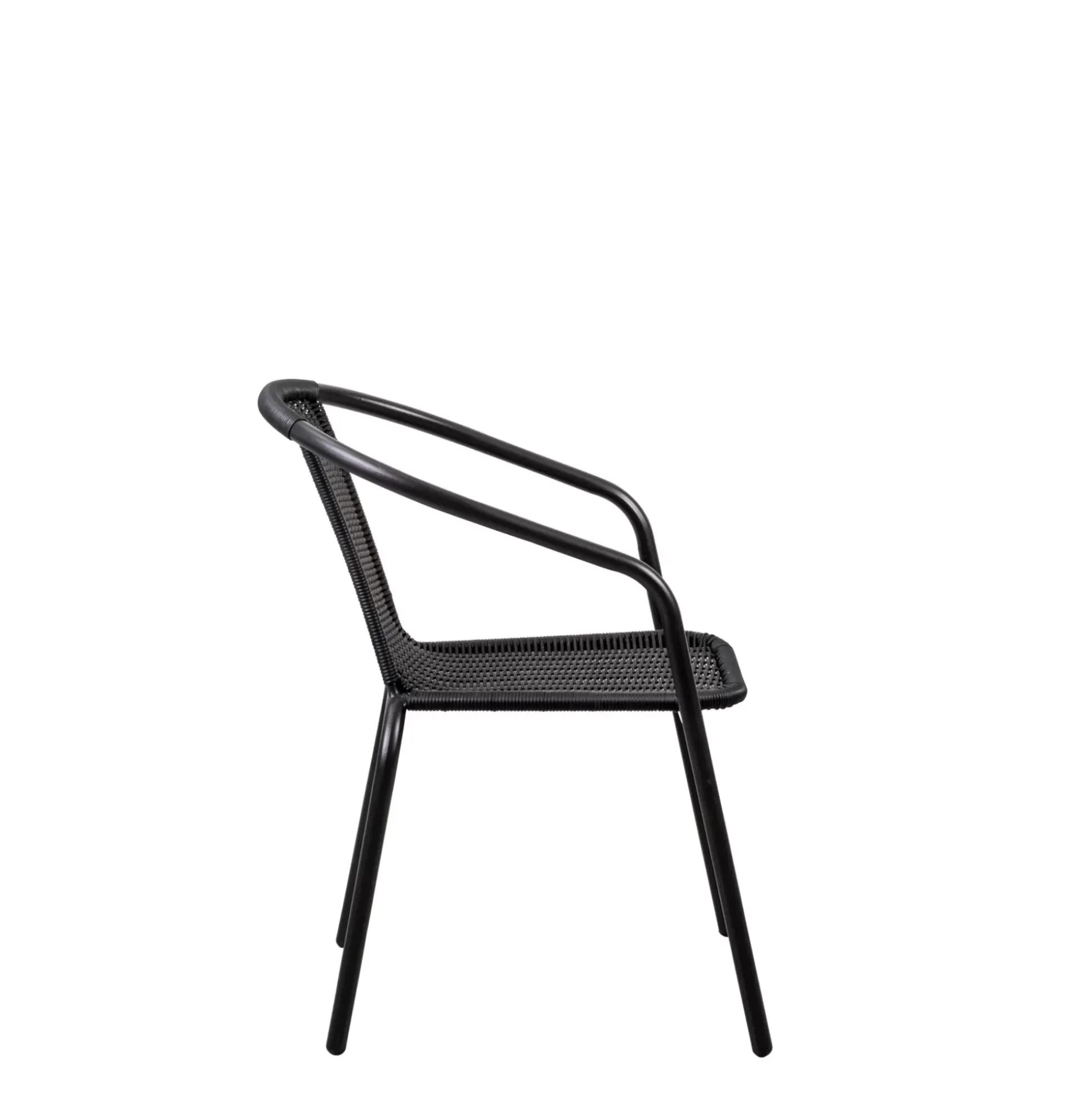 Gerona Silla Apilable Negro