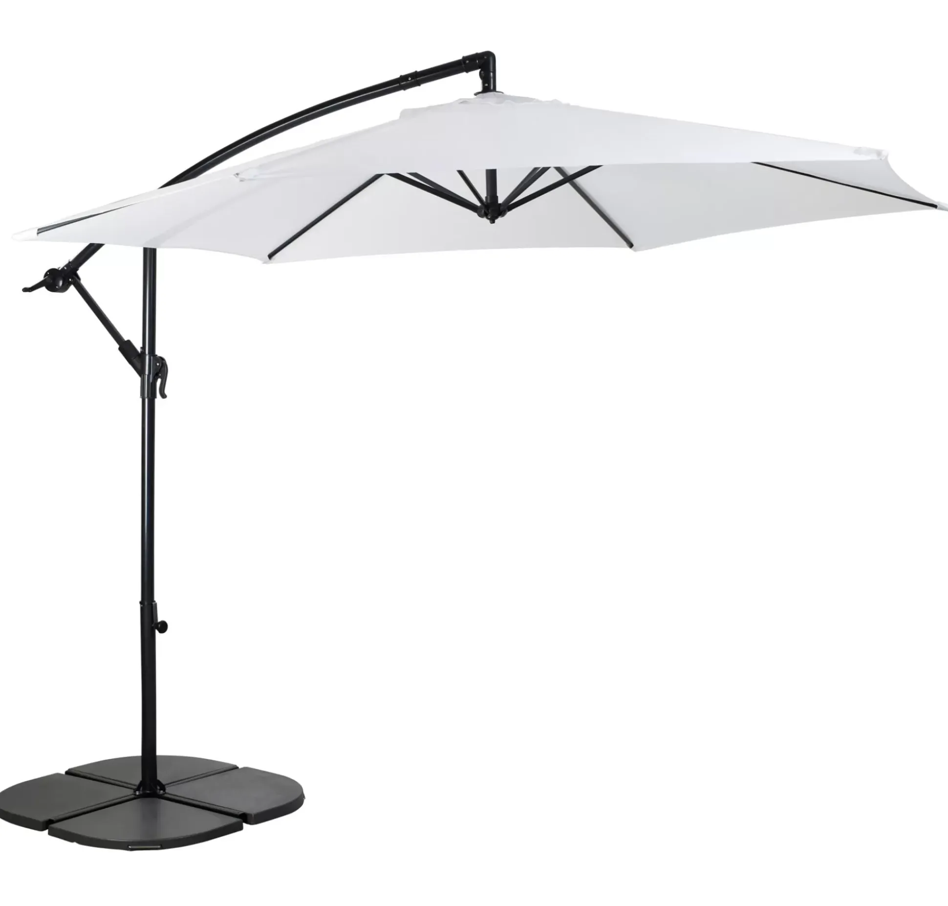 Hawai Parasol Colgante Sin Pie Blanco