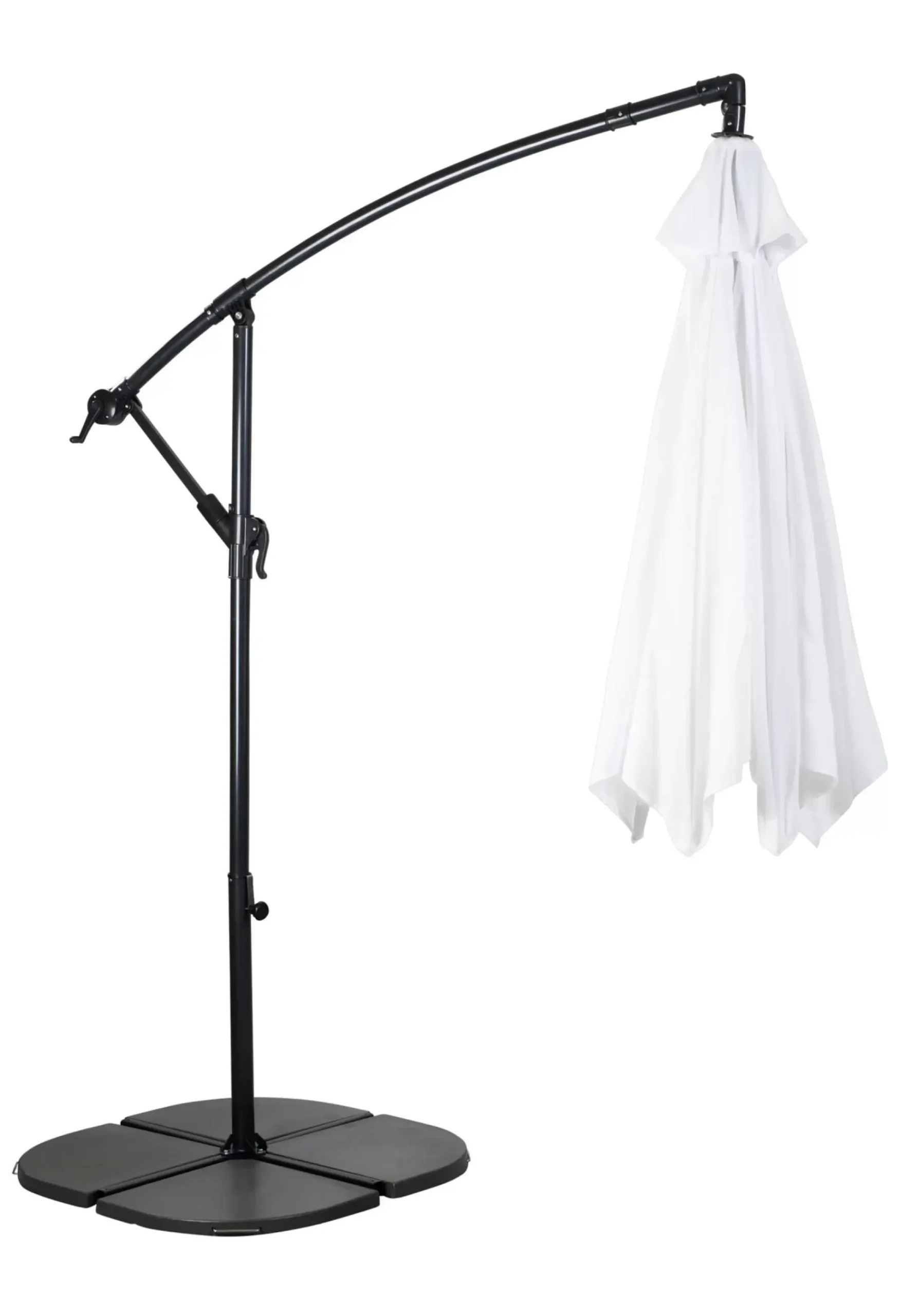 Hawai Parasol Colgante Sin Pie Blanco