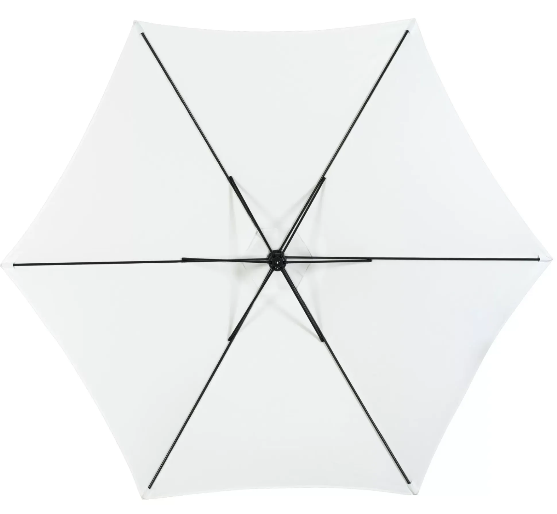 Hawai Parasol Colgante Sin Pie Blanco