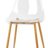 Ice Silla De Comedor Transparente, Natural