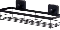 Industria Cesta De Ducha Con Ventosas Negro