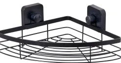 Industria Rinconera Para Ducha Con Ventosas Negro