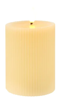 Led Vela Con Led Marron