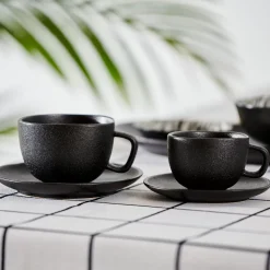 Magma Taza Y Plato Negro