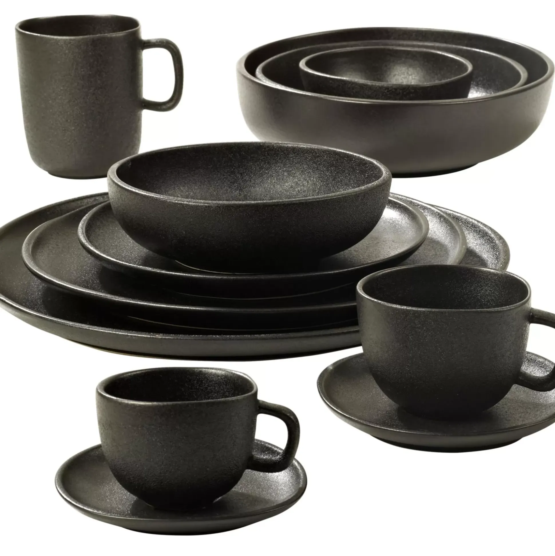 Magma Taza Y Plato Negro