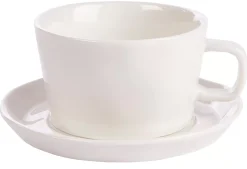 Marea Taza Y Plato Blanco