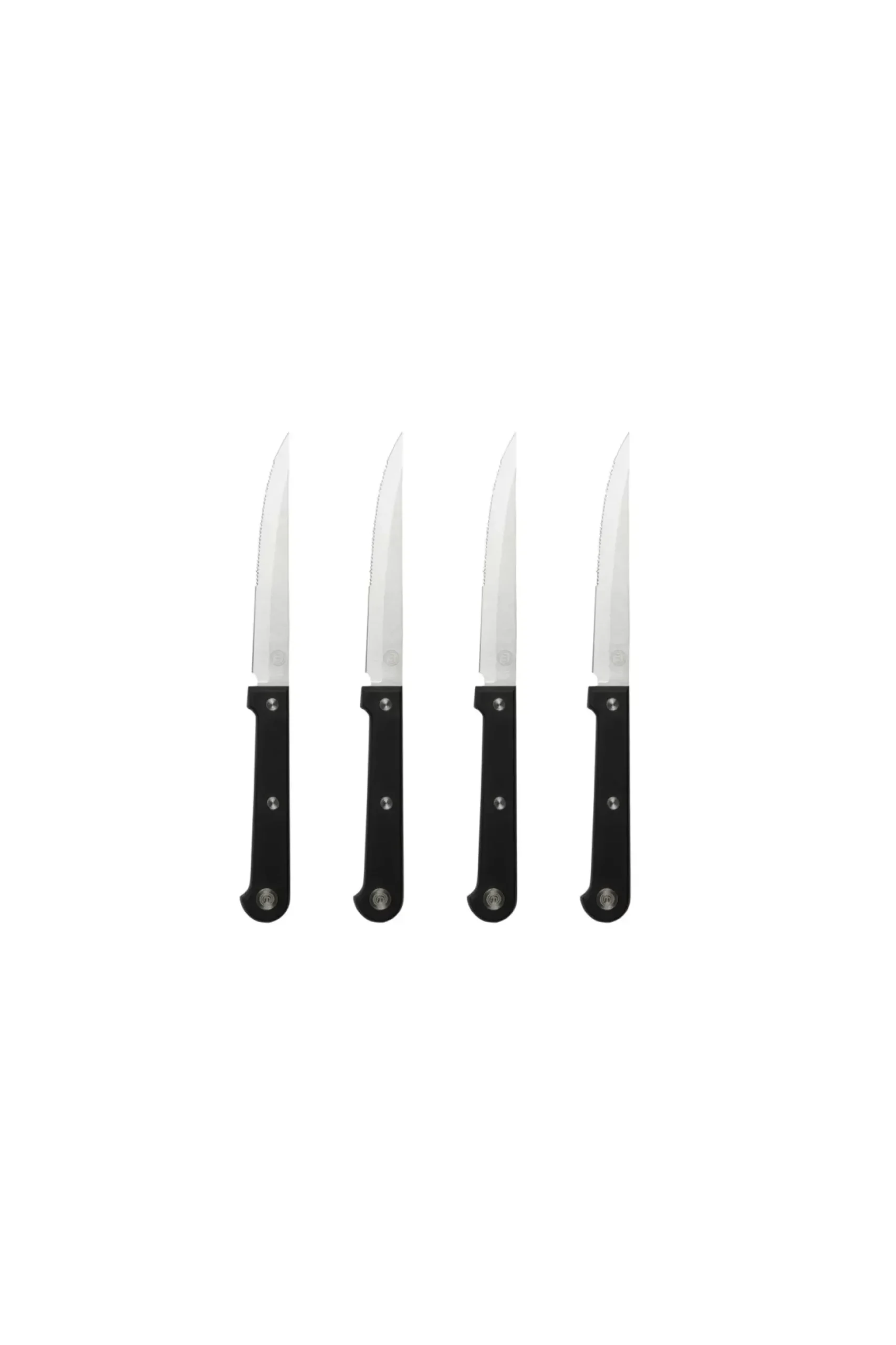 Masterchef Juego De 4 Cuchillos Carne Negro