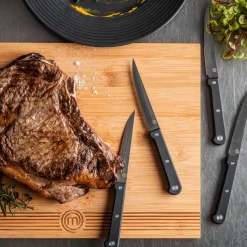 Masterchef Juego De 4 Cuchillos Carne Negro