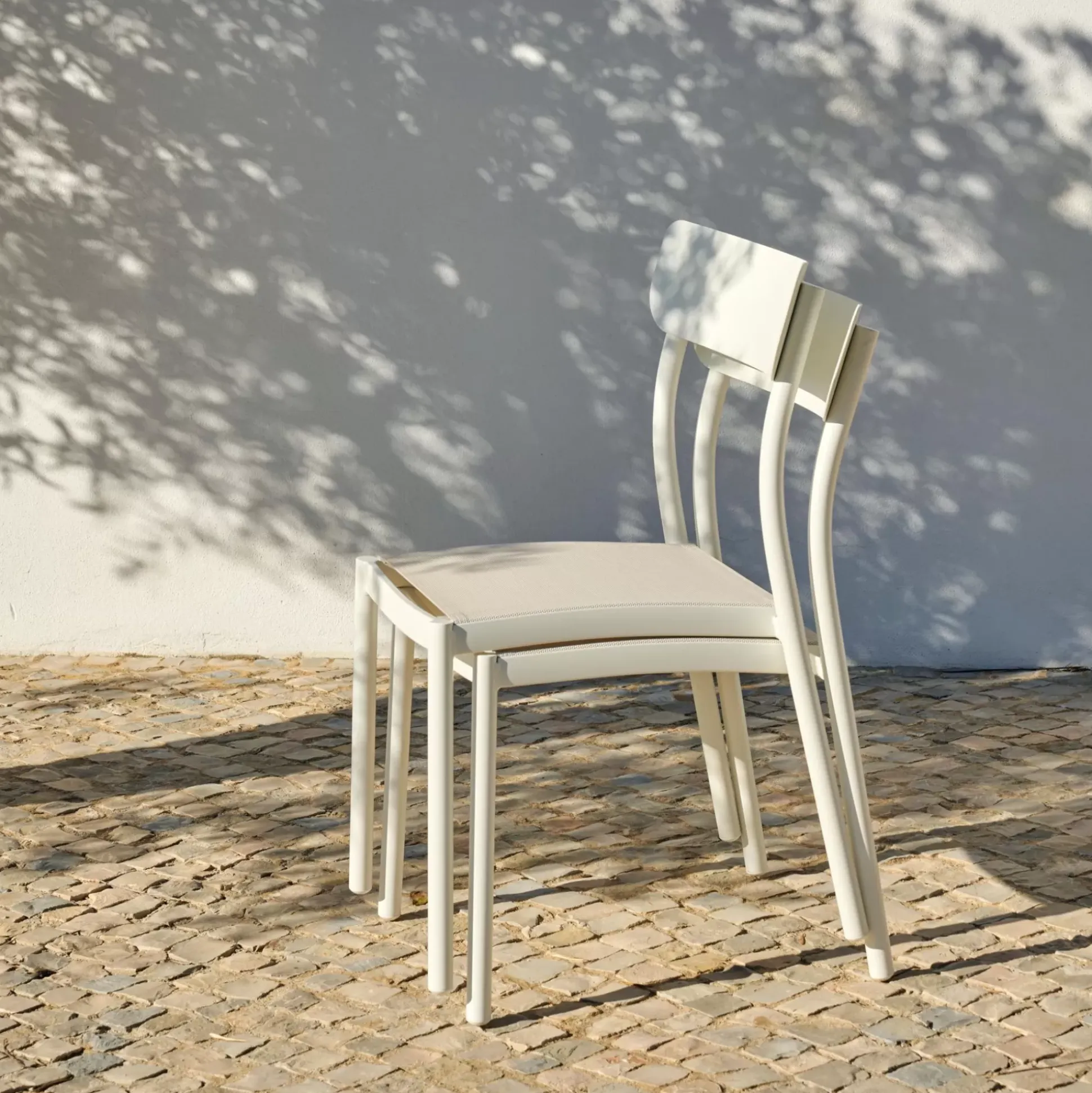 Mavas Silla Apilable Blanco