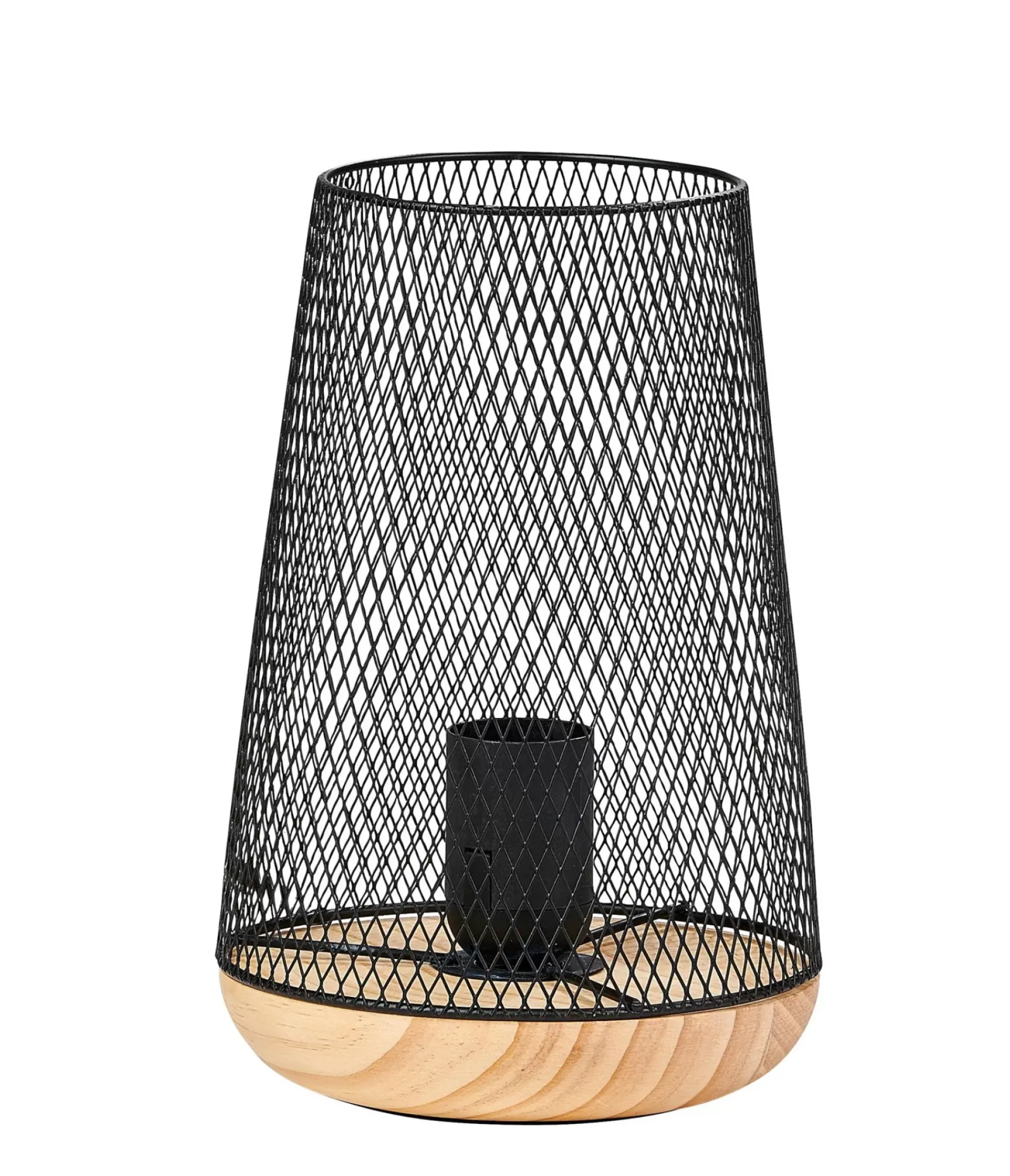 Mesh Lampara De Mesa Negro