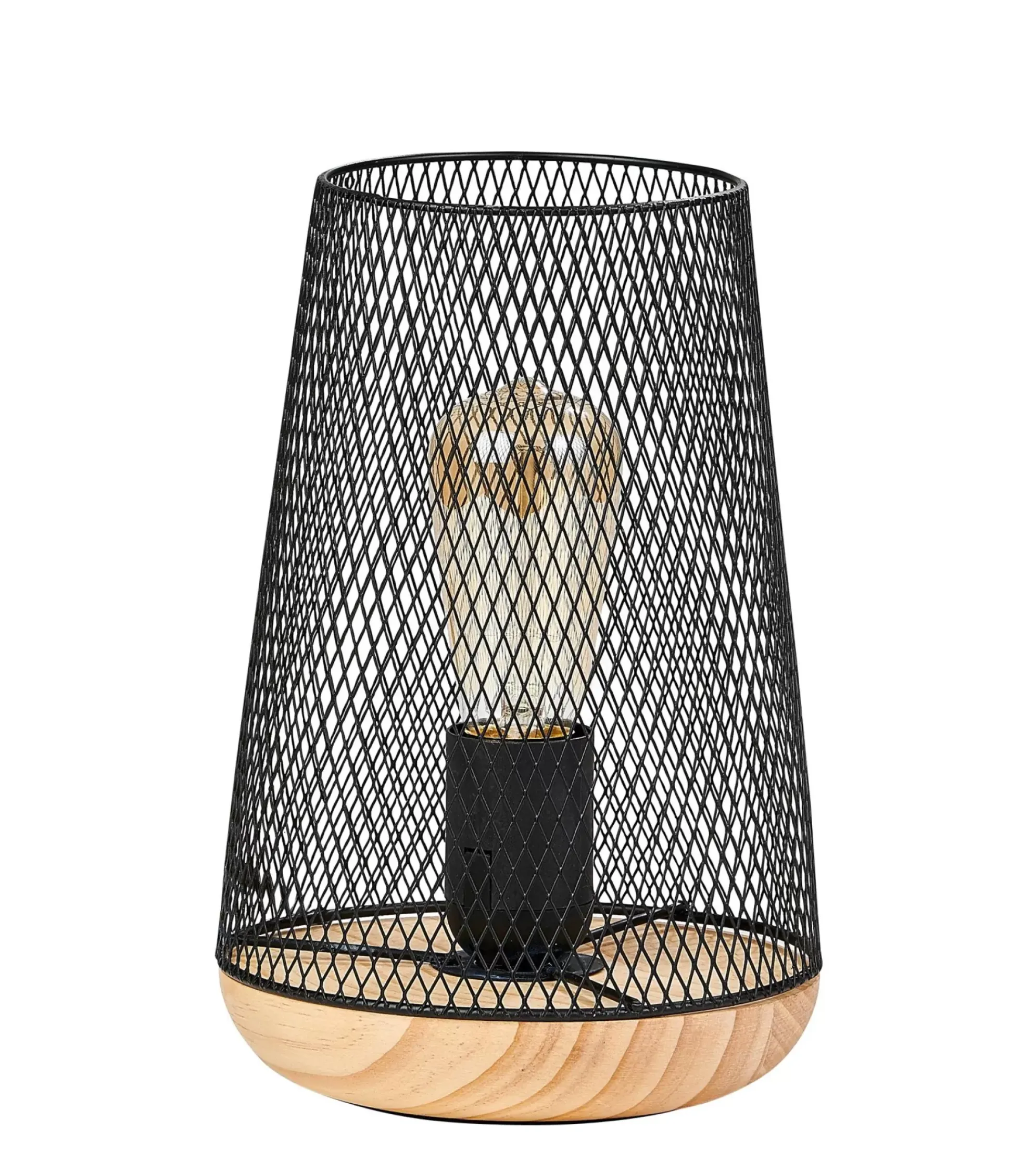 Mesh Lampara De Mesa Negro
