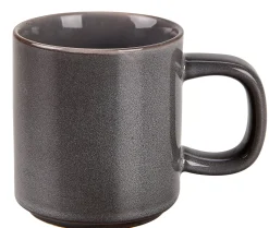 Mineral Graphite Taza Con Asa Gris