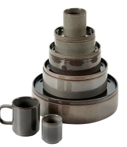 Mineral Graphite Taza Sin Asa Gris