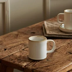 Mineral Marble Taza Con Asa Blanco