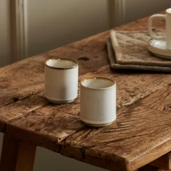 Mineral Marble Taza De Espresso Blanco