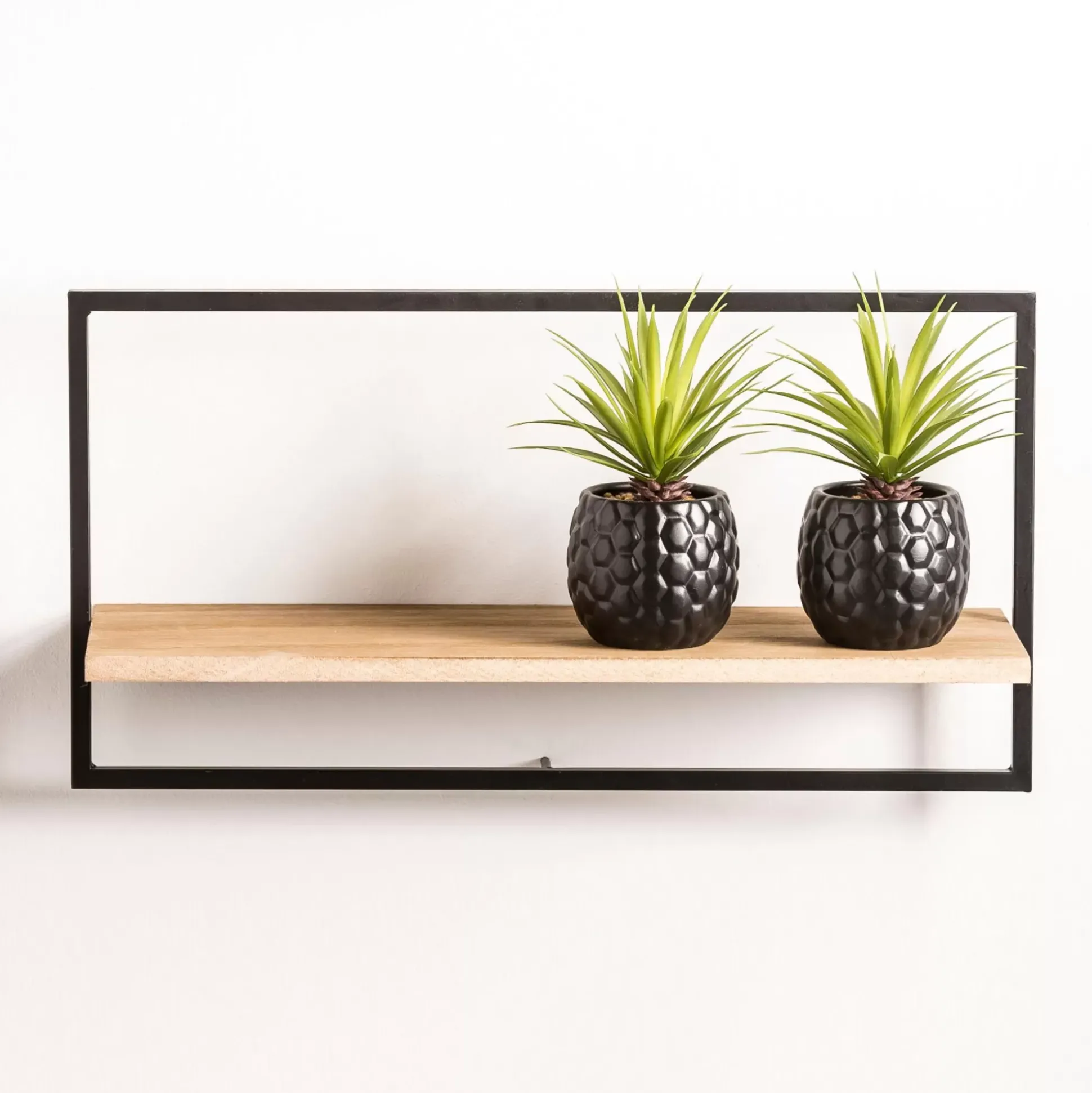 Mix&Match Estanteria De Pared Negro, Natural