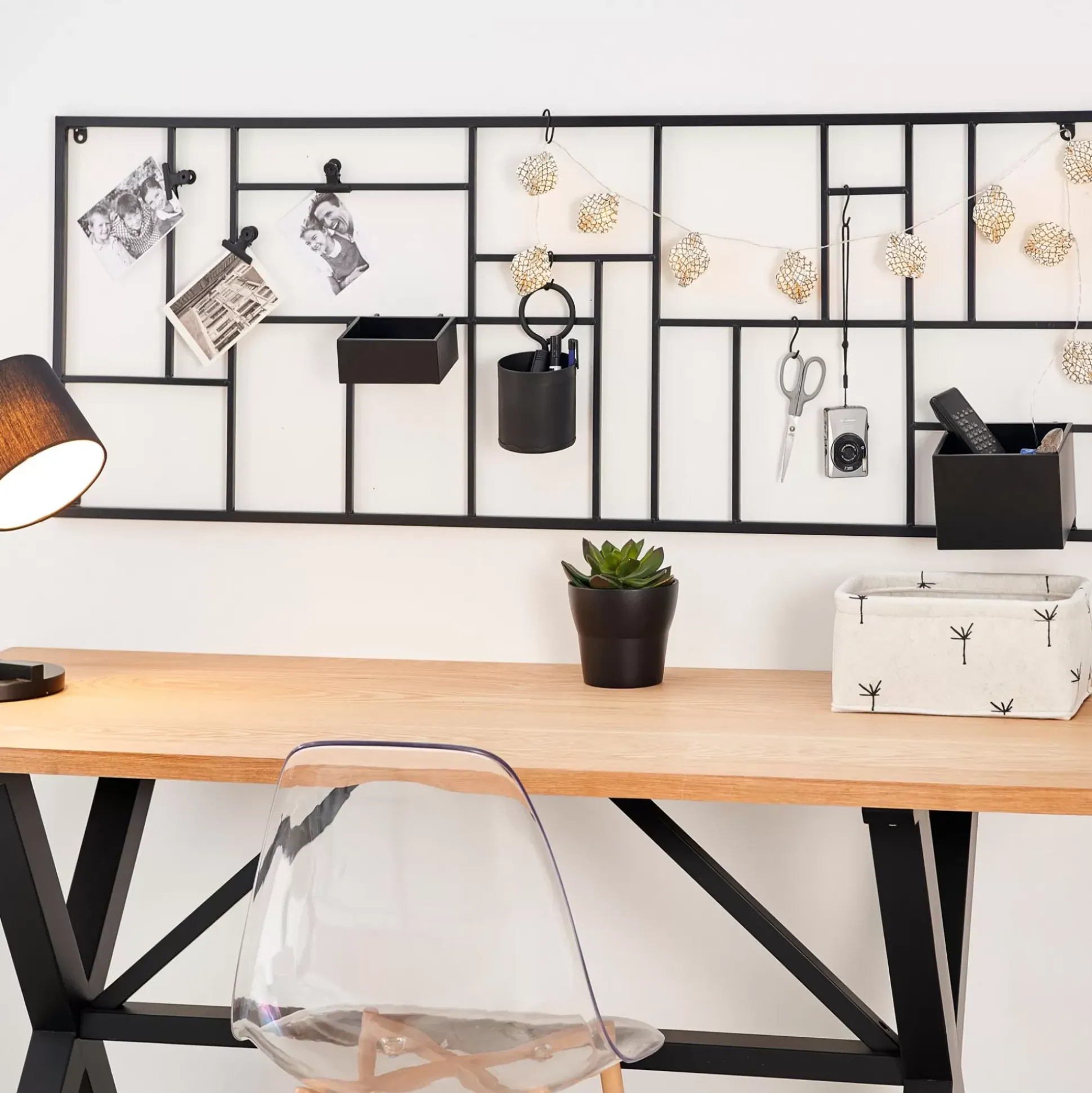 Modular Estanteria De Pared Negro