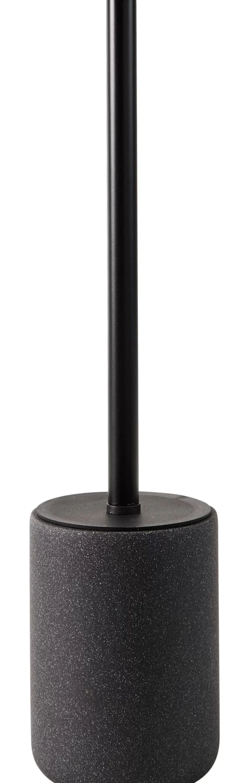 Moon Cepillo Wc En Soporte Negro, Gris Oscuro