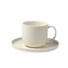 Moon Taza Y Plato Blanco