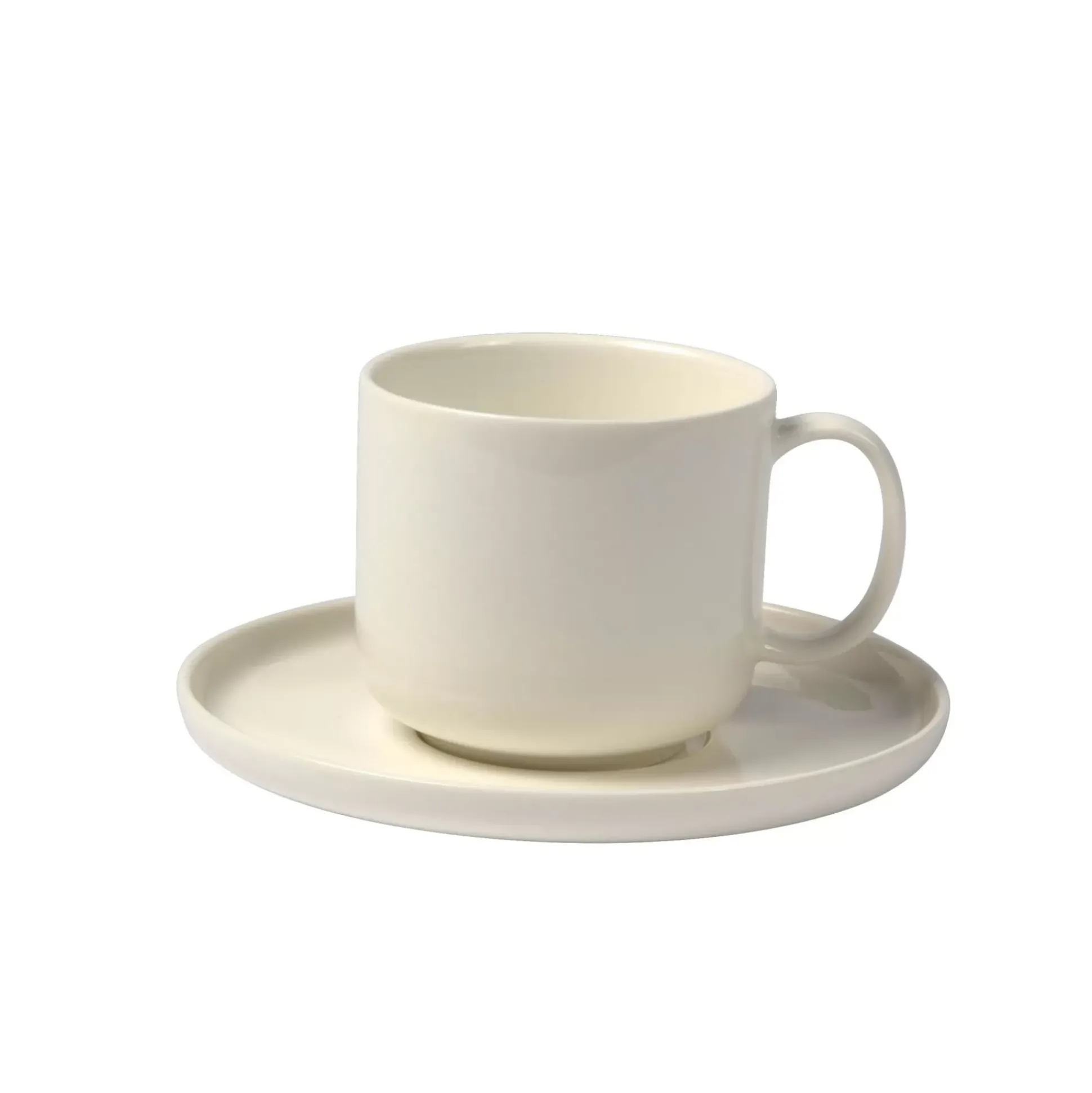 Moon Taza Y Plato Blanco