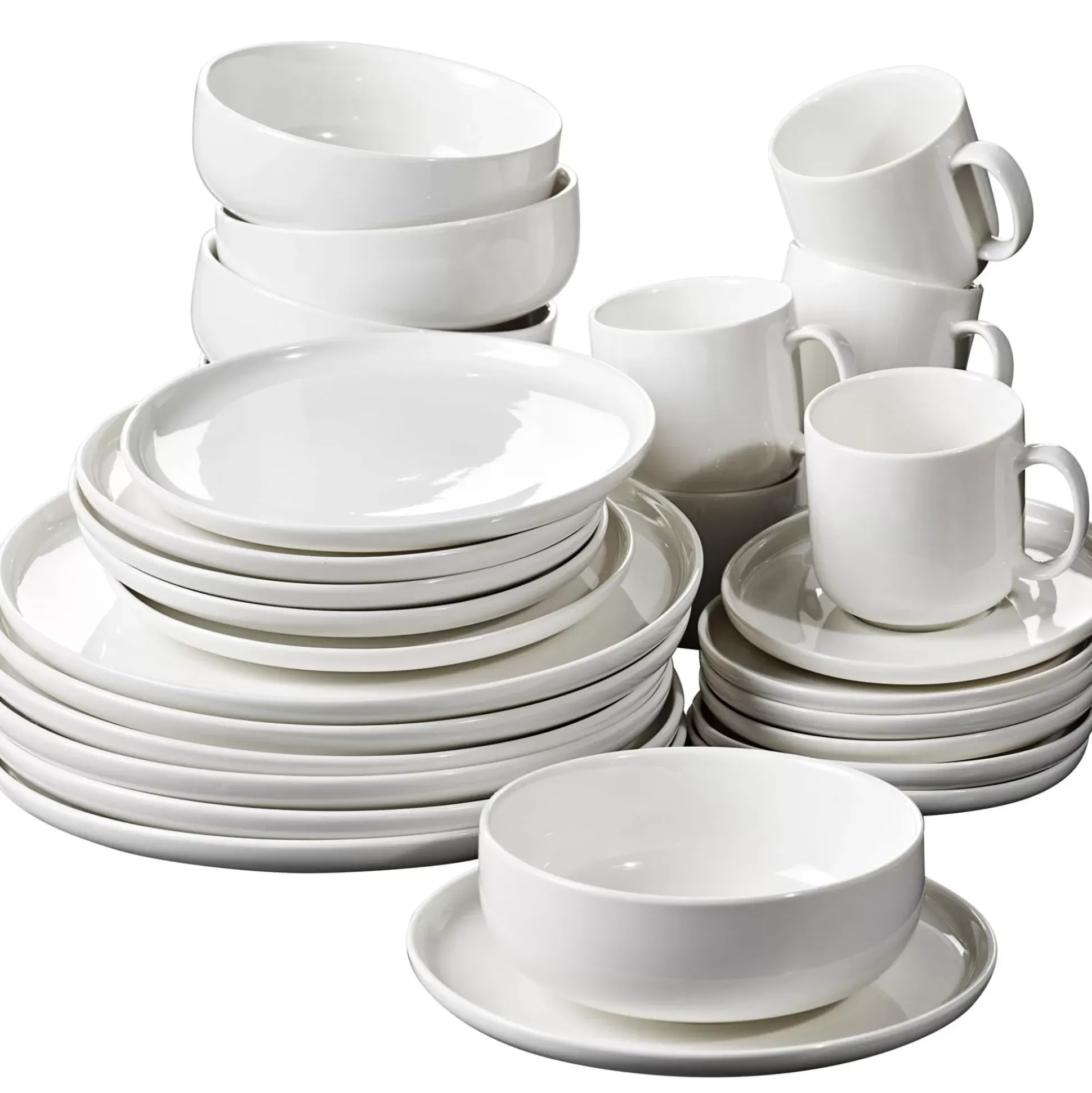 Moon Taza Y Plato Blanco