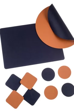 Nappa Mantel Individual Negro, Marron