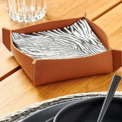 Nappa Servilletero Marron