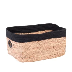 Naturel Cesta De Cajonera Negro, Natural