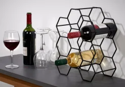Nau Botellero Para 9 Botellas Negro