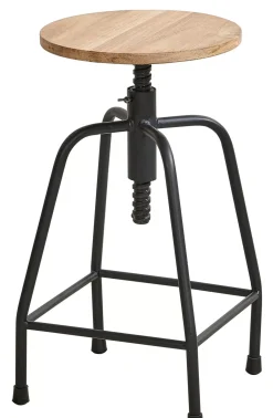 New Bedford Taburete Negro, Natural