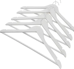New Wood Perchas Juego De 5 Blanco