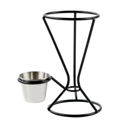 Njam Xl Soporte Recipient Salsa Negro, Plateado