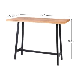 Oak Split Mesa De Bar Natural