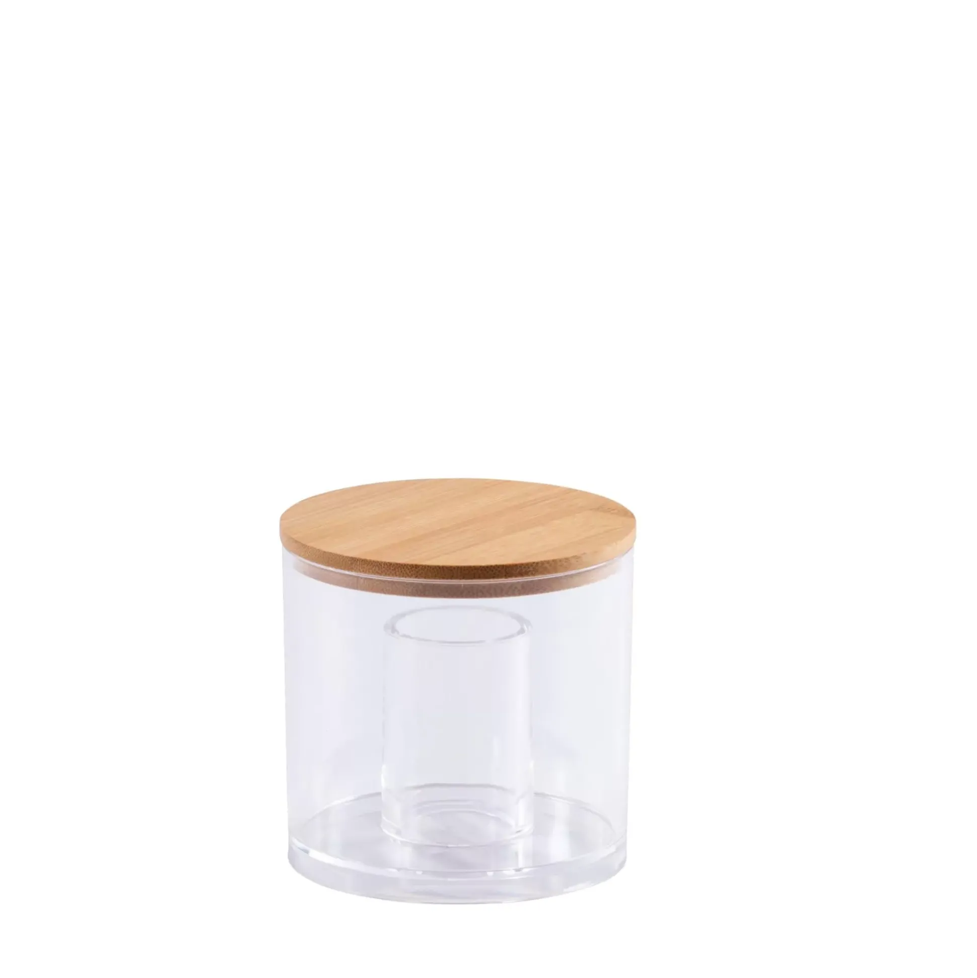 Organoo Soporte De Bastoncillos Transparente, Natural