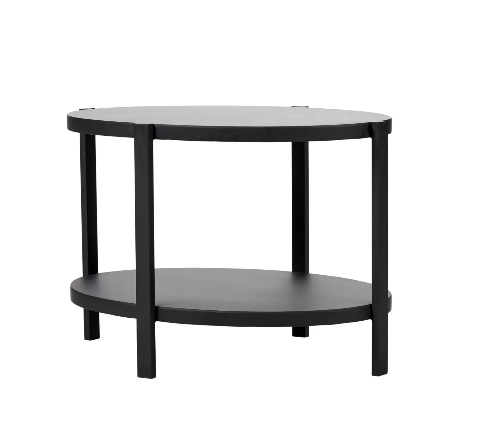 Ovala Mesita De Salon Negro