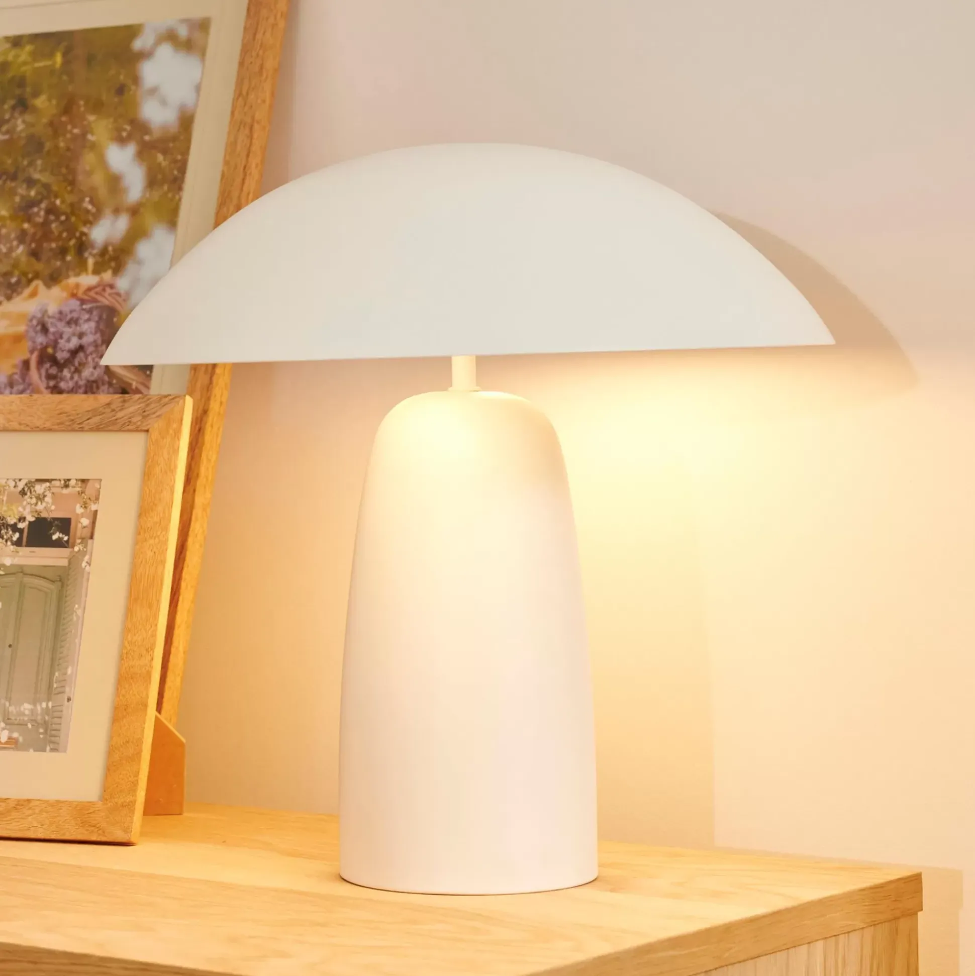 Pandi Lampara De Mesa Blanco Apagado