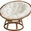 Papasan Silla Natural, Blanco Apagado