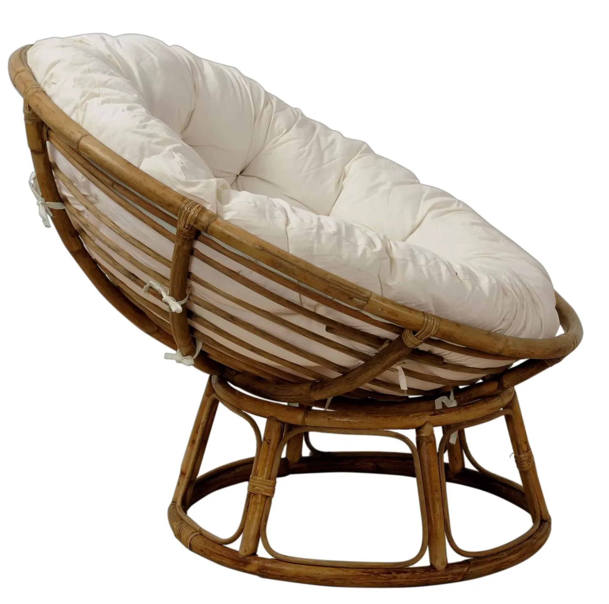 Papasan Silla Natural, Blanco Apagado
