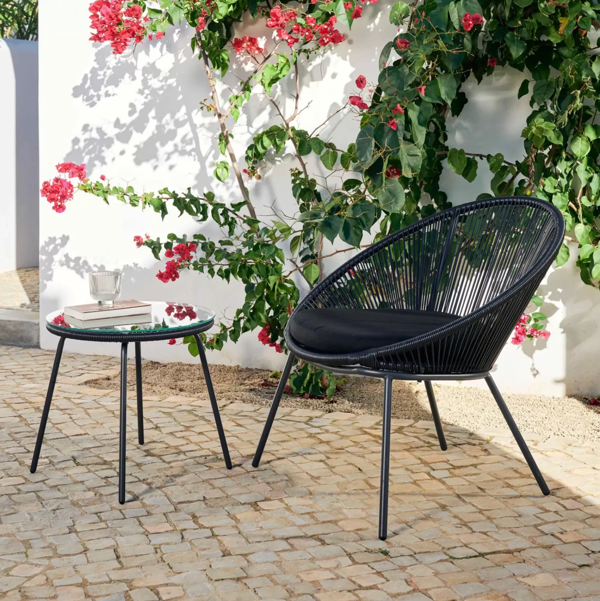 Papayo & Acapulco Conjunto Lounge Negro