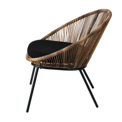 Papayo Silla Lounge Con Cojin Natural