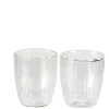 Pausa Vaso De Doble Pared Juego De 2 Transparente