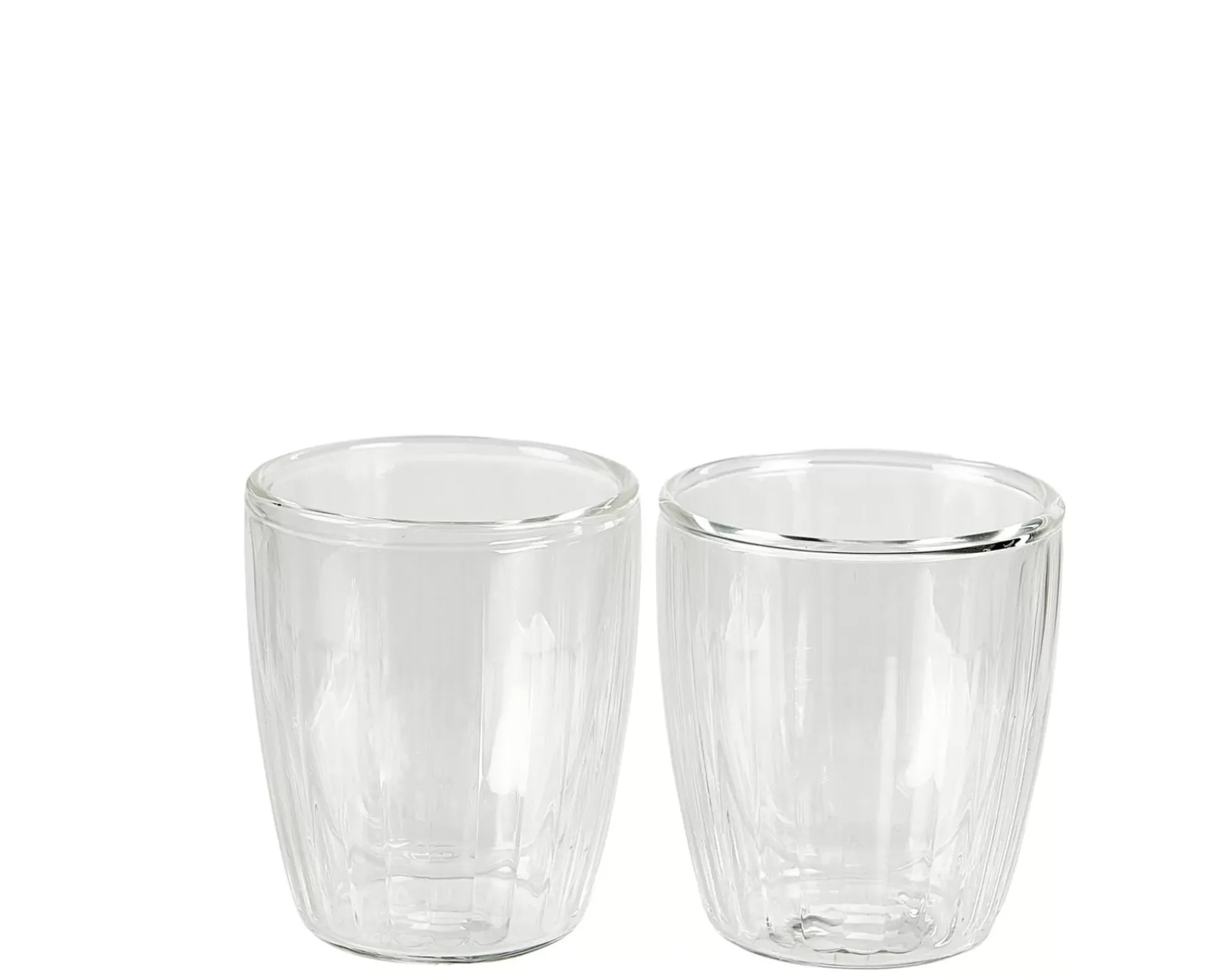 Pausa Vaso De Doble Pared Juego De 2 Transparente