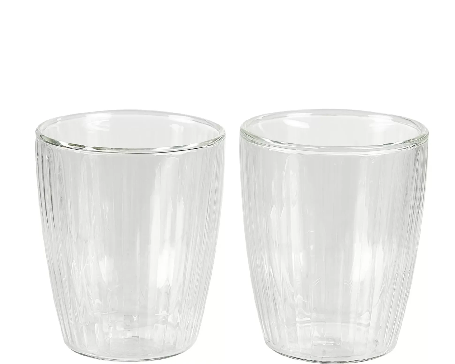 Pausa Vaso De Doble Pared Juego De 2 Transparente